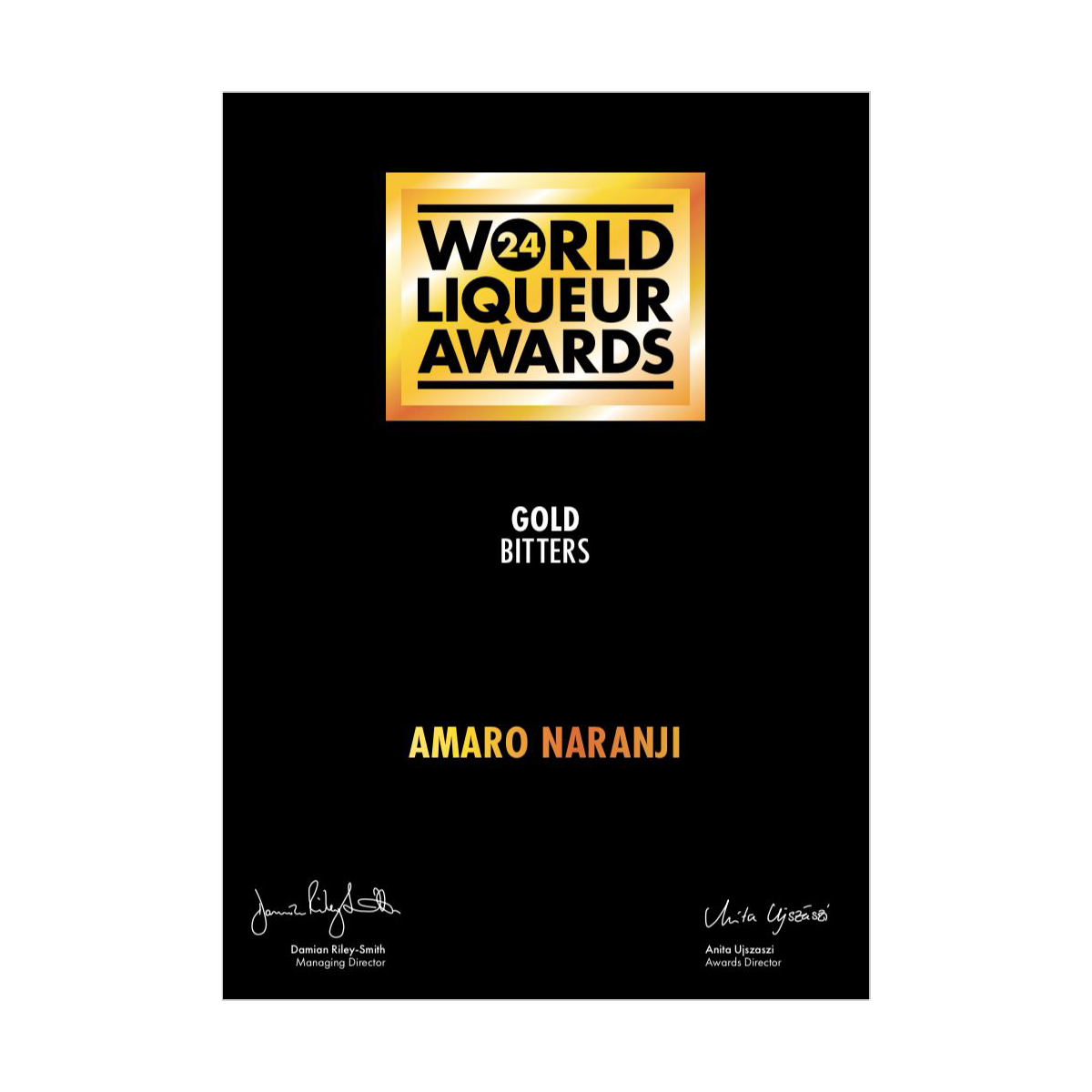 WORLD LIQUEUR AWARDS 2024 GOLD MEDAL